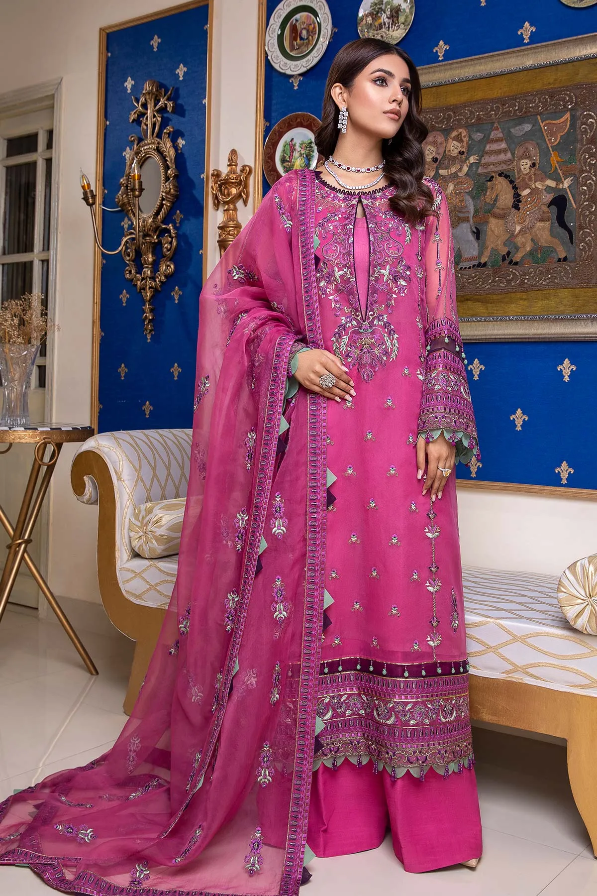 3 Piece Embroidered Chiffon CHM22-04