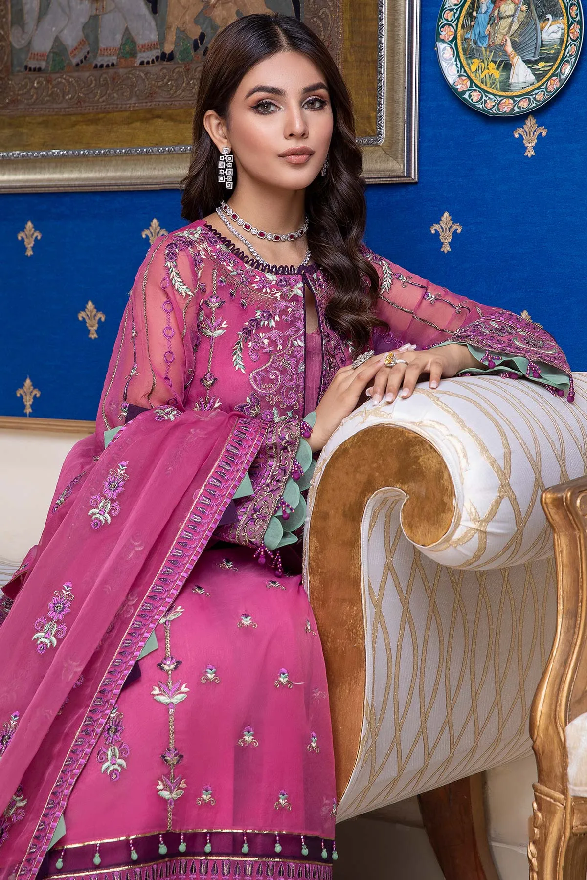 3 Piece Embroidered Chiffon CHM22-04