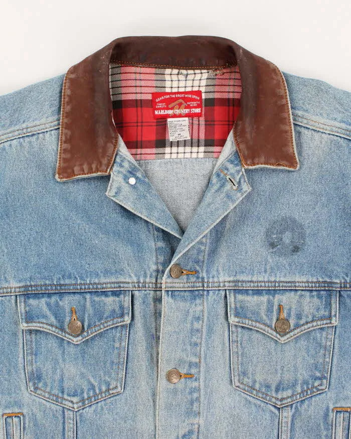 80s 90s Marlboro Country Store Denim Jacket M for sale