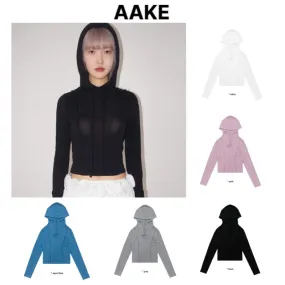 AAKE Street Style Long Sleeves Logo Hoodies & Sweatshirts