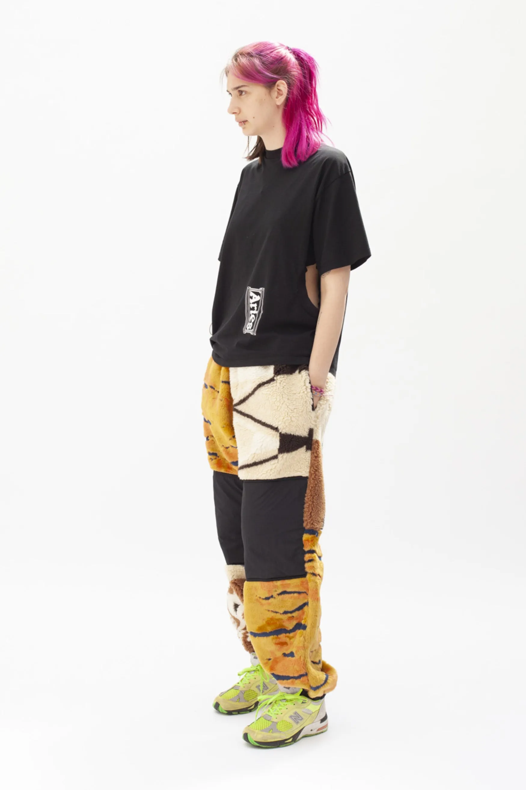 Abstract Fleece Trousers