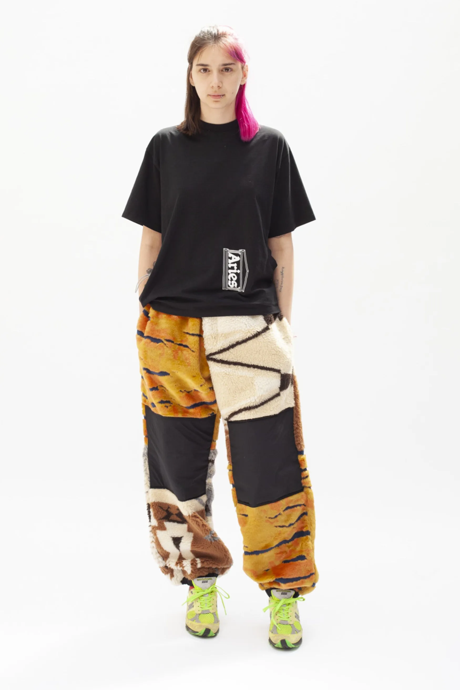 Abstract Fleece Trousers