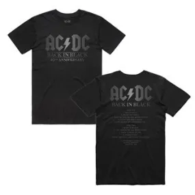 ACDC Back In Black 40th Anniversary T-Shirt