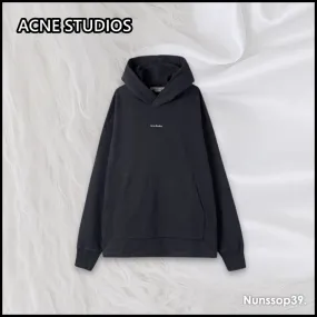 Acne Studios | Street Style Long Sleeves Plain Cotton Logo Designers: Shop Now