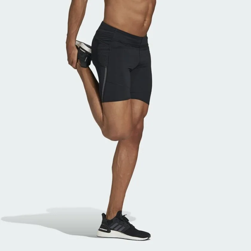 adidas compression running shorts - men's fitness gym workout base layer