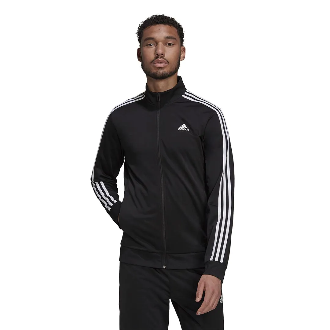 adidas Men's Essentials Warmup Track Jacket with 3 Stripes - H46099