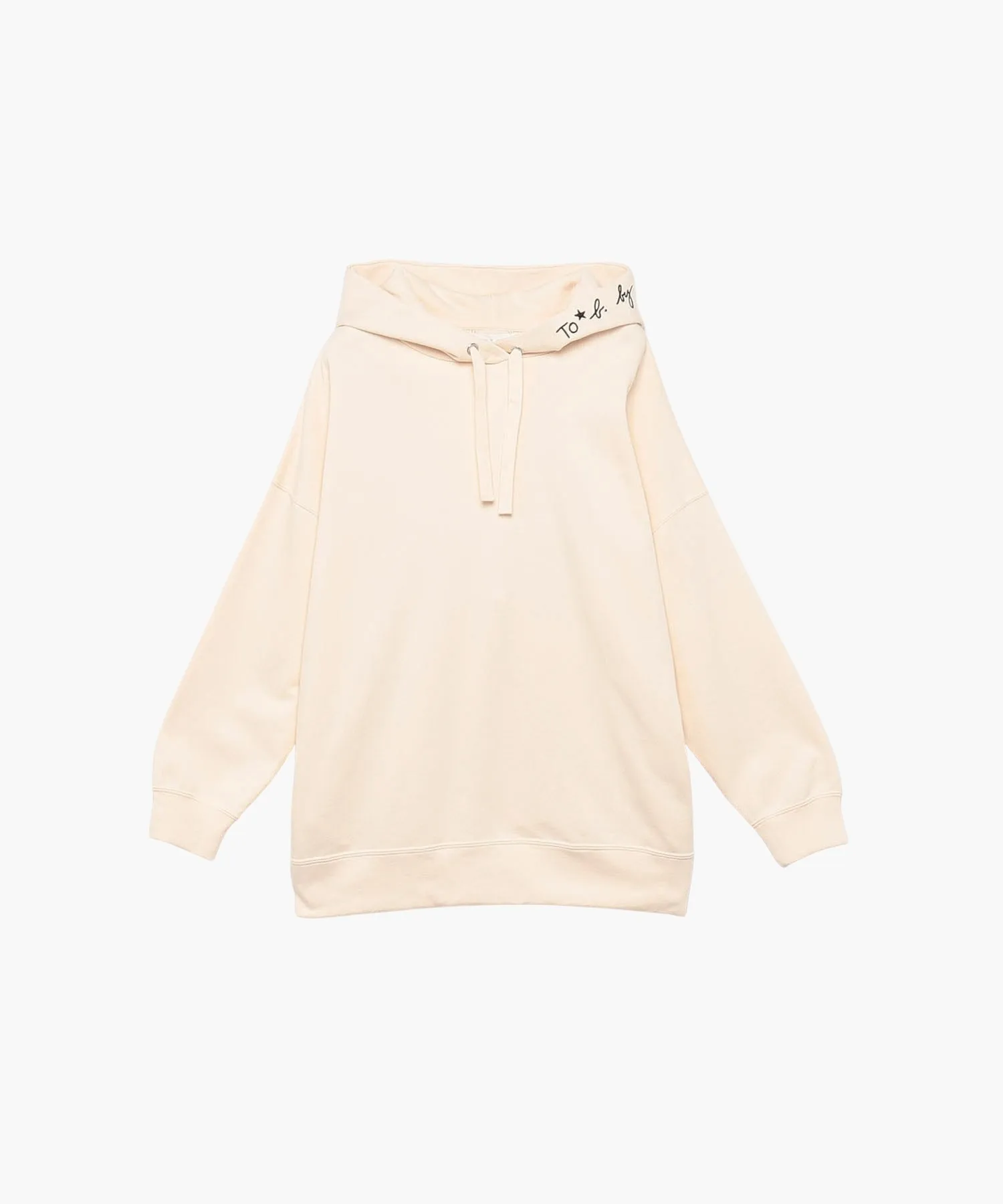 Agnes b Long Sleeves Plain Cotton Logo - Street Style