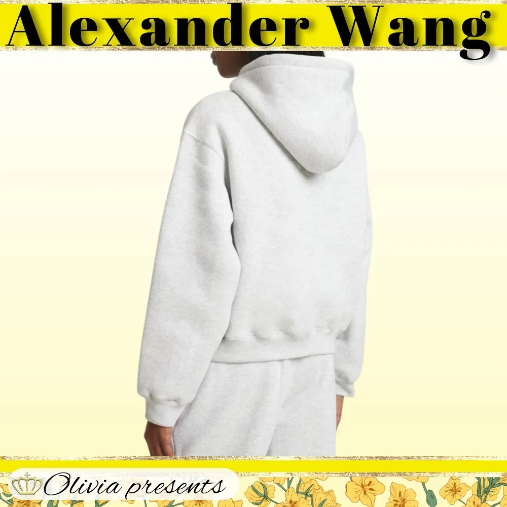 Alexander Wang Street Style Long Sleeves Cotton Logo