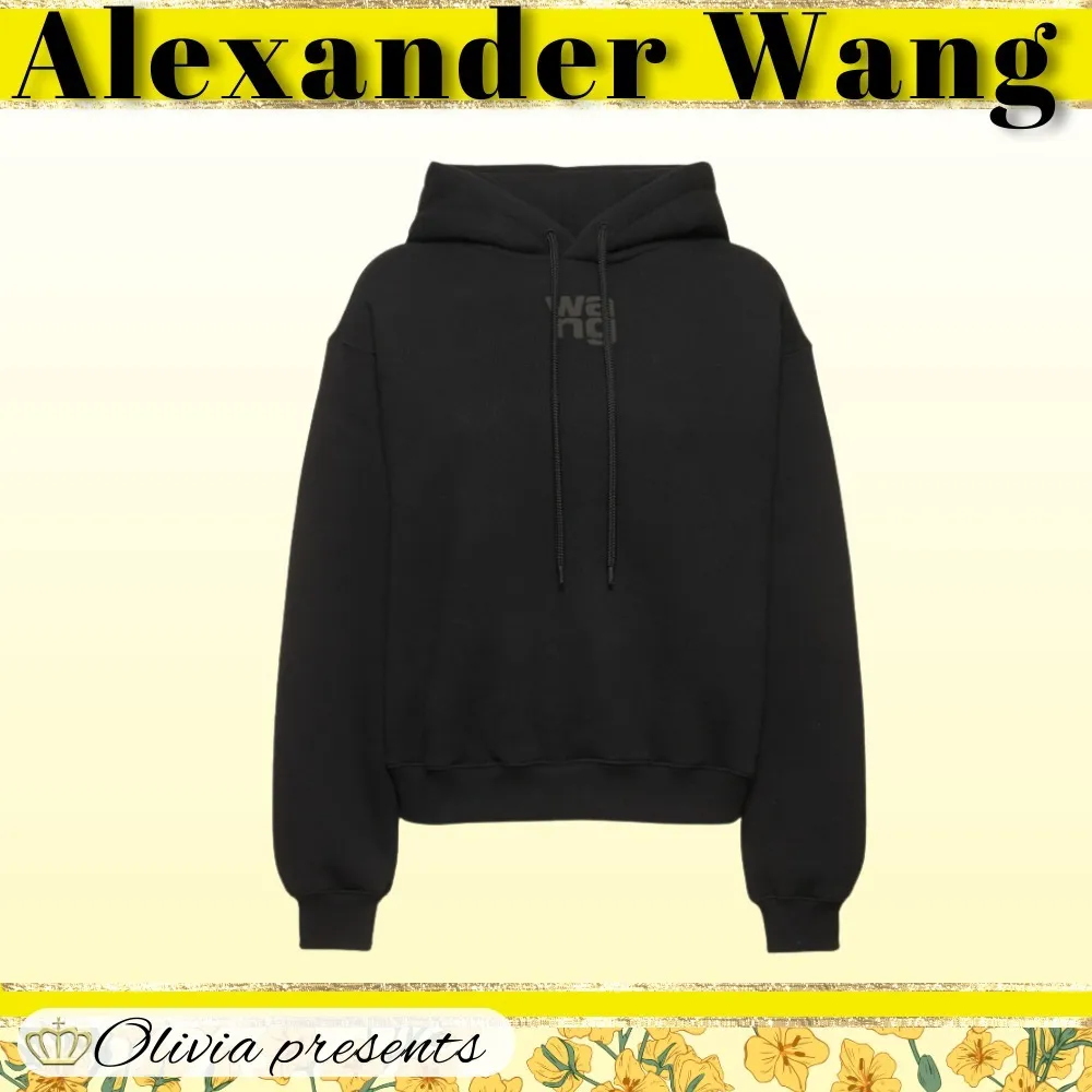 Alexander Wang Street Style Long Sleeves Cotton Logo