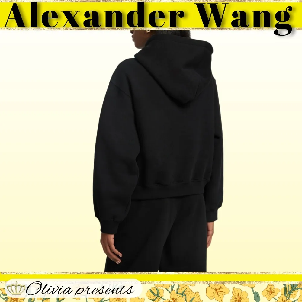 Alexander Wang Street Style Long Sleeves Cotton Logo