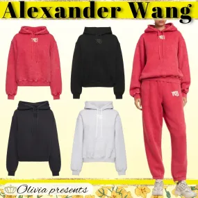 Alexander Wang Street Style Long Sleeves Cotton Logo