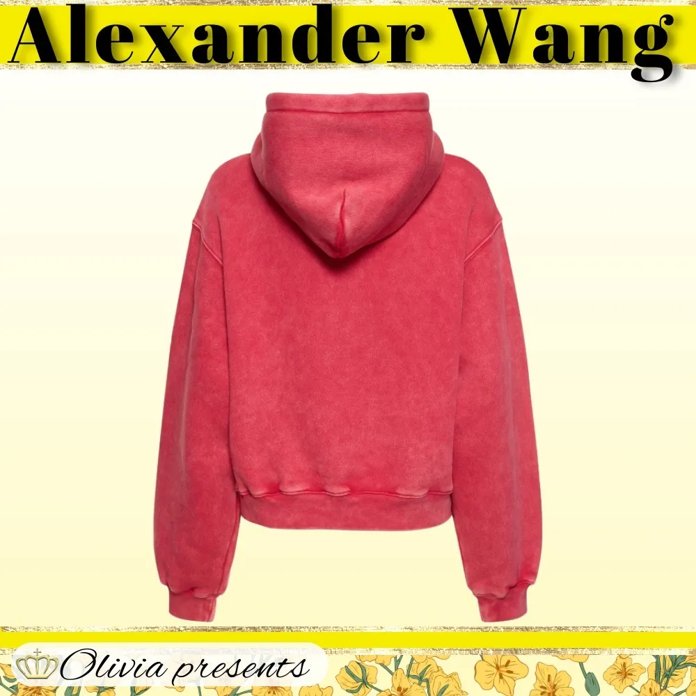 Alexander Wang Street Style Long Sleeves Cotton Logo