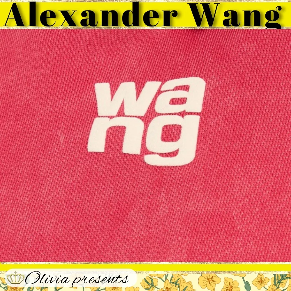 Alexander Wang Street Style Long Sleeves Cotton Logo