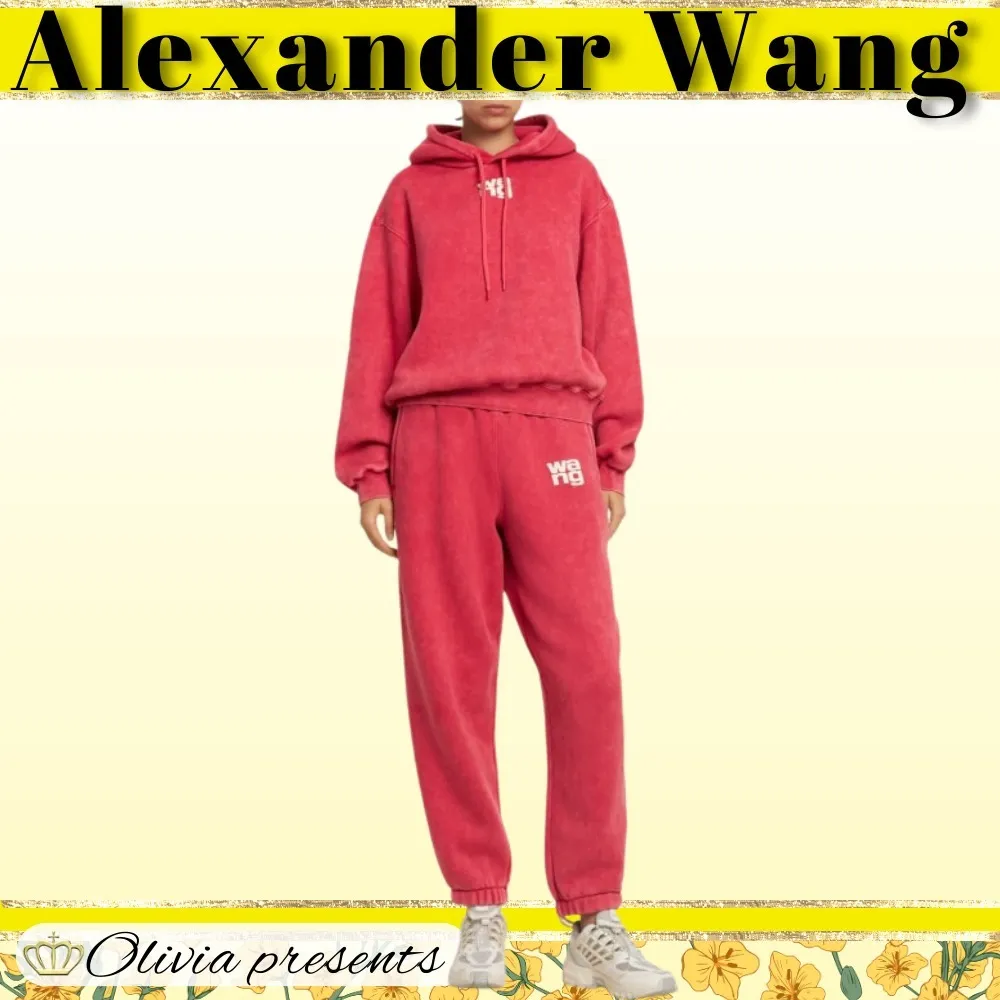 Alexander Wang Street Style Long Sleeves Cotton Logo