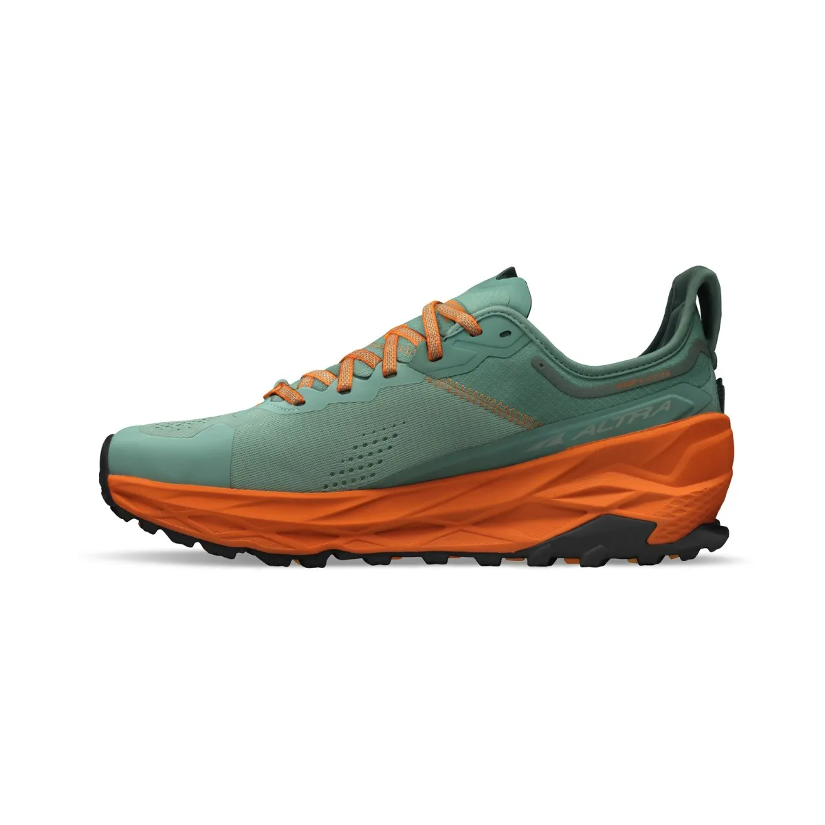 Altra Olympus 5 Green Orange Trail Running Shoes