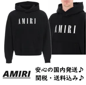 Amiri Street Style Hoodies - Cotton Long Sleeves with Logo