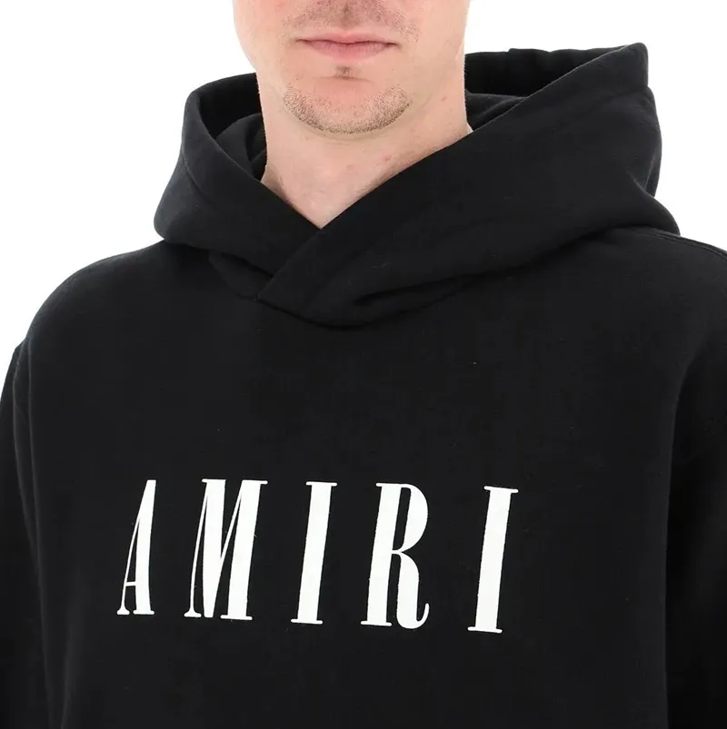 Amiri Street Style Hoodies - Cotton Long Sleeves with Logo