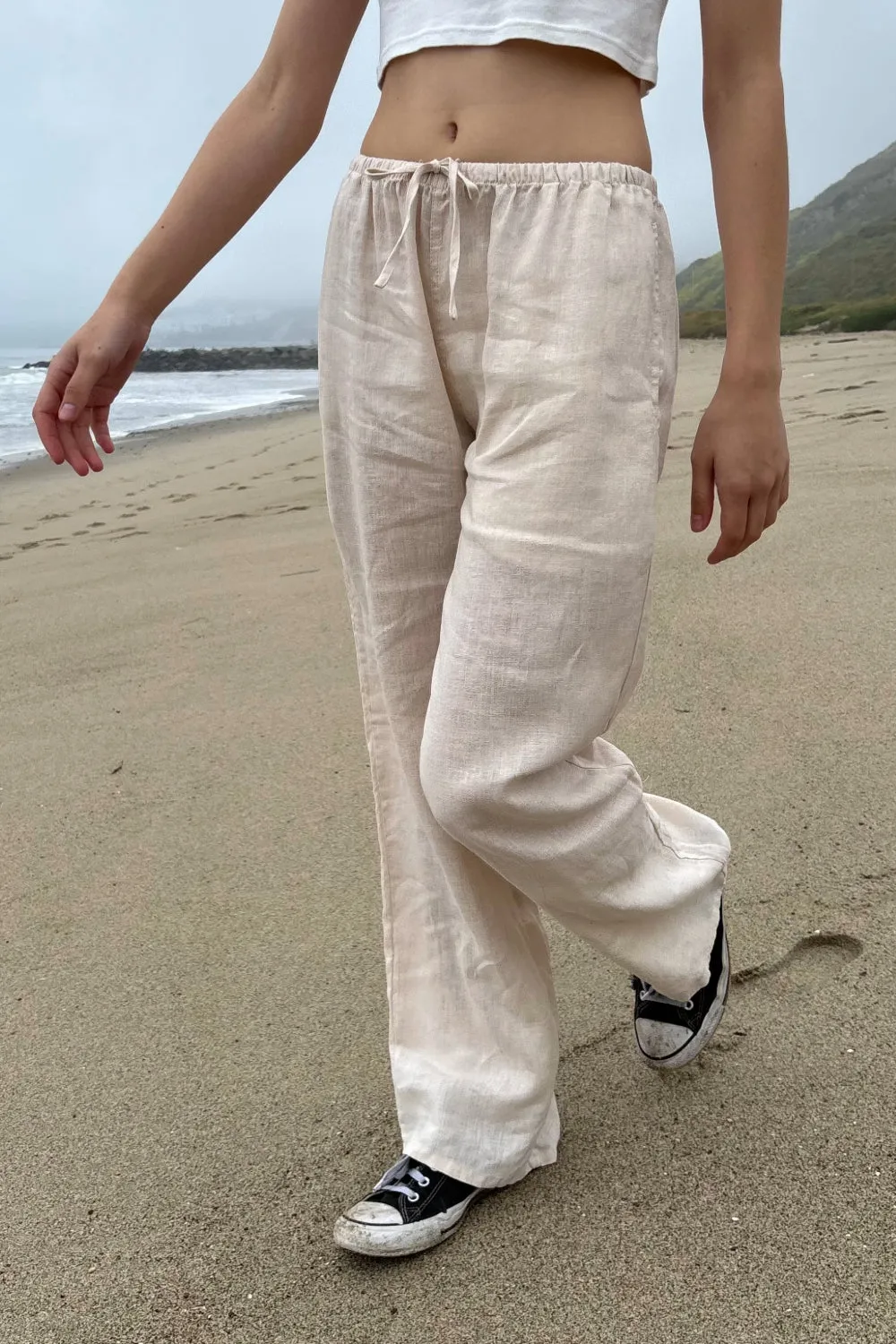 Anastasia Linen Pants can be rewritten with more Google SEO friendly words as Linen Pants - Anastasia Collection.