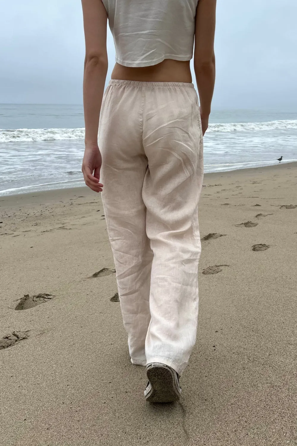 Anastasia Linen Pants can be rewritten with more Google SEO friendly words as Linen Pants - Anastasia Collection.