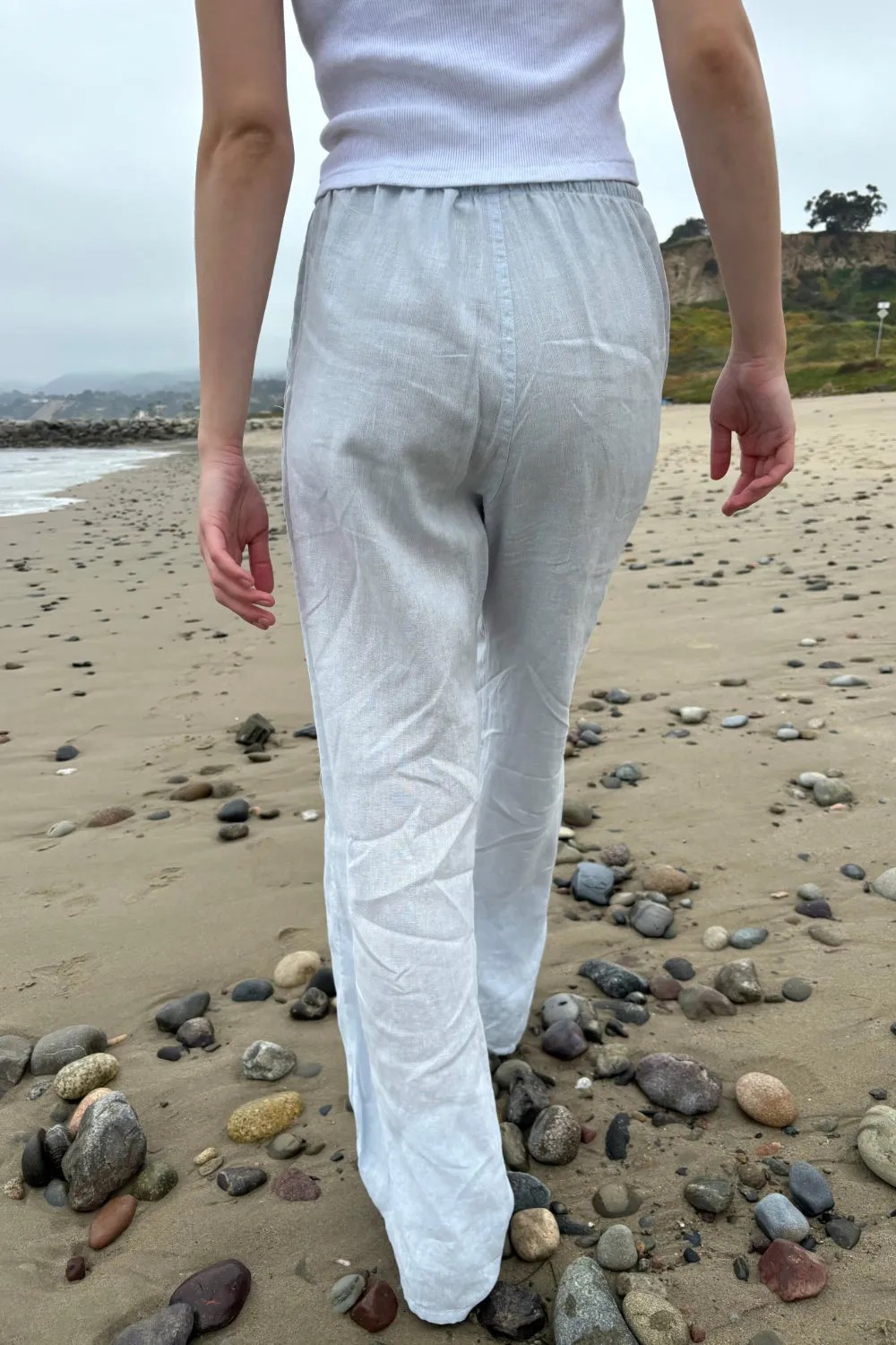 Anastasia Linen Pants can be rewritten with more Google SEO friendly words as Linen Pants - Anastasia Collection.