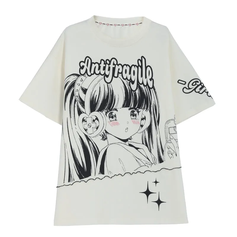 Anti-fragile Anime Girl Shirt | Cute Design | ON635