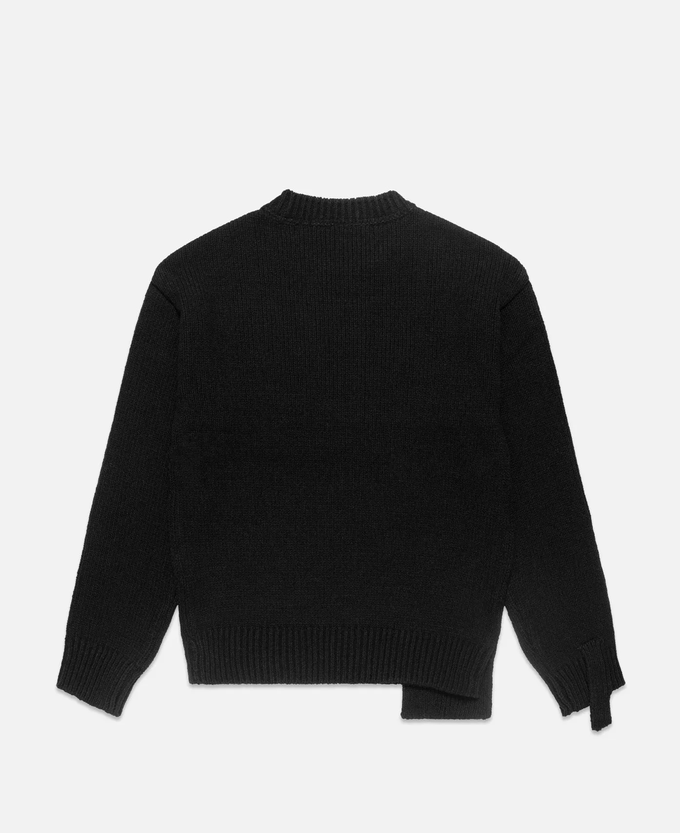 Argyle Crew-neck Sweater (Black)