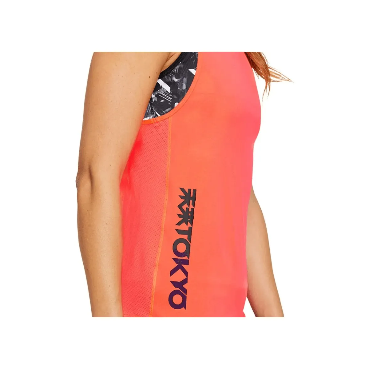 ASICS Future Tokyo Orange Women T-Shirt Sleeveless