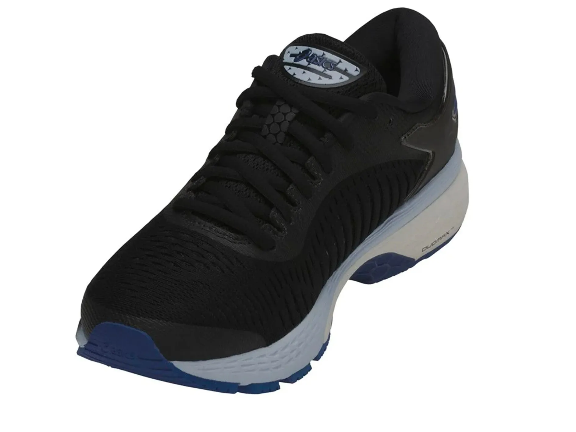 Asics Gel Kayano 25 Women's Running Shoes - Black/Blue; Style: 1012A026 001.