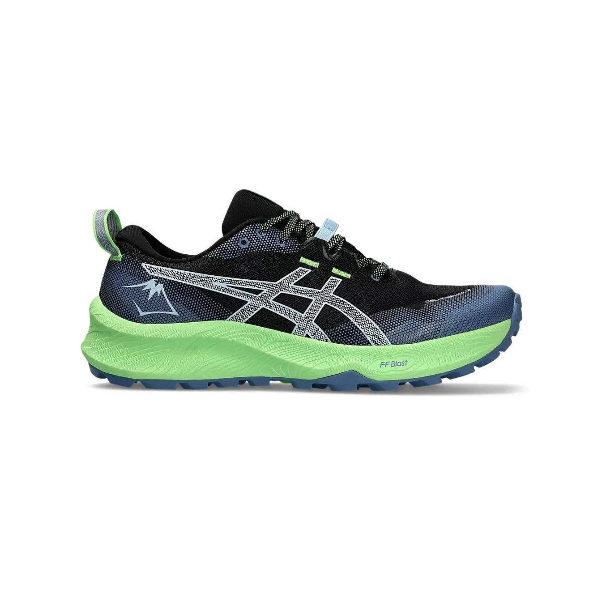 Asics Gel Trabuco 12 in Black Green Shoes SS24