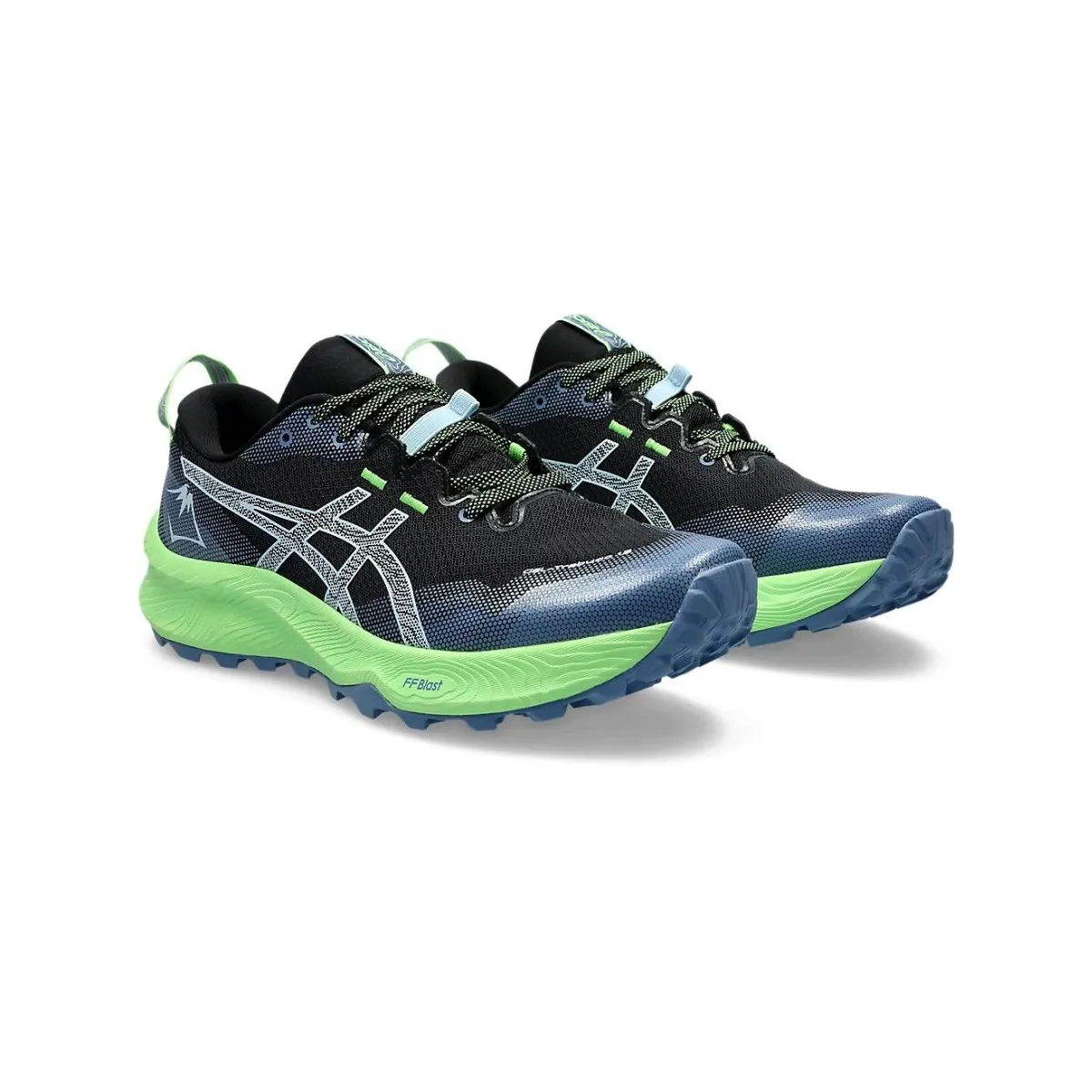 Asics Gel Trabuco 12 in Black Green Shoes SS24