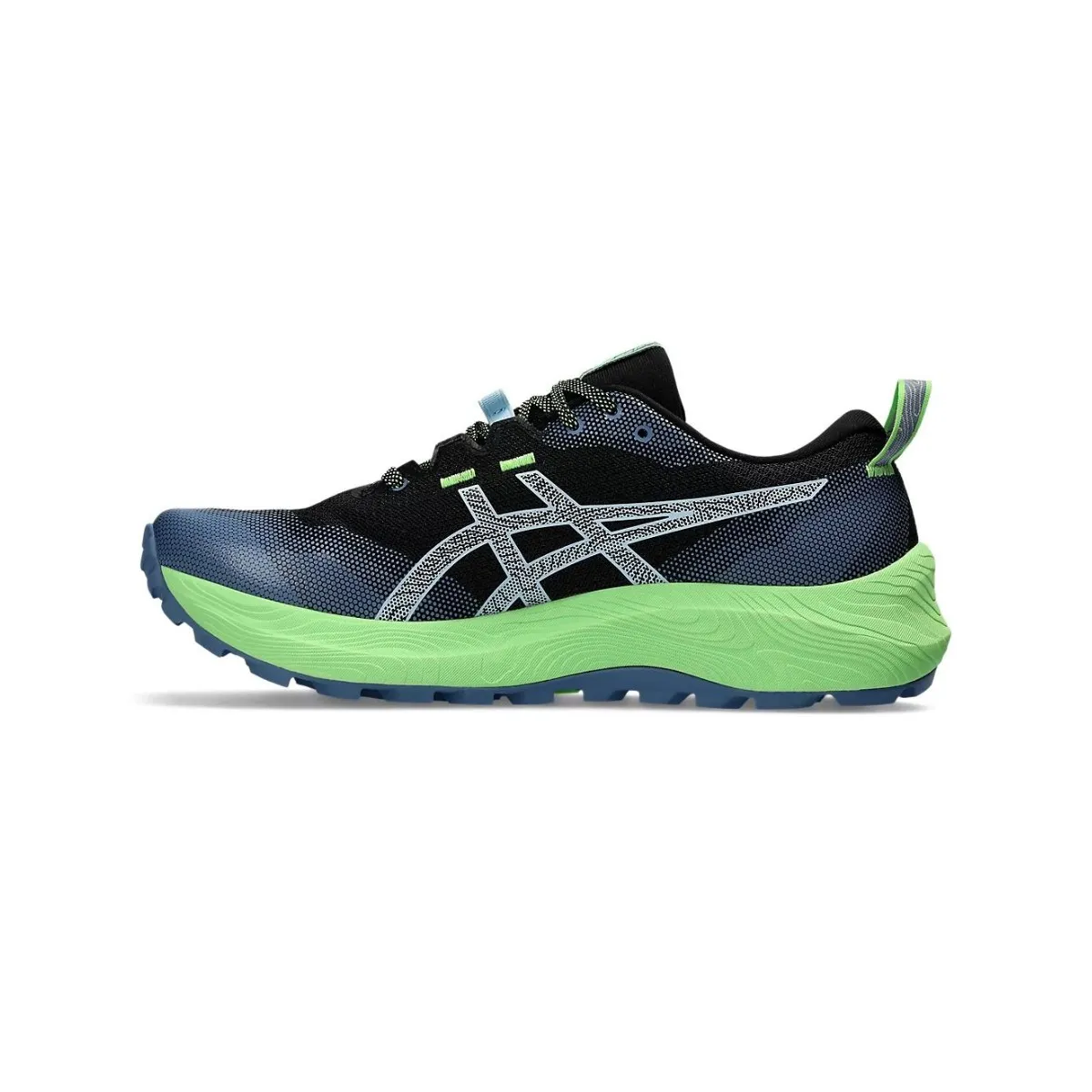 Asics Gel Trabuco 12 in Black Green Shoes SS24