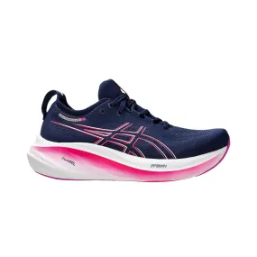 Asics Women's Gel-Nimbus 26 Navy Blue Pink AW24 Running Shoes