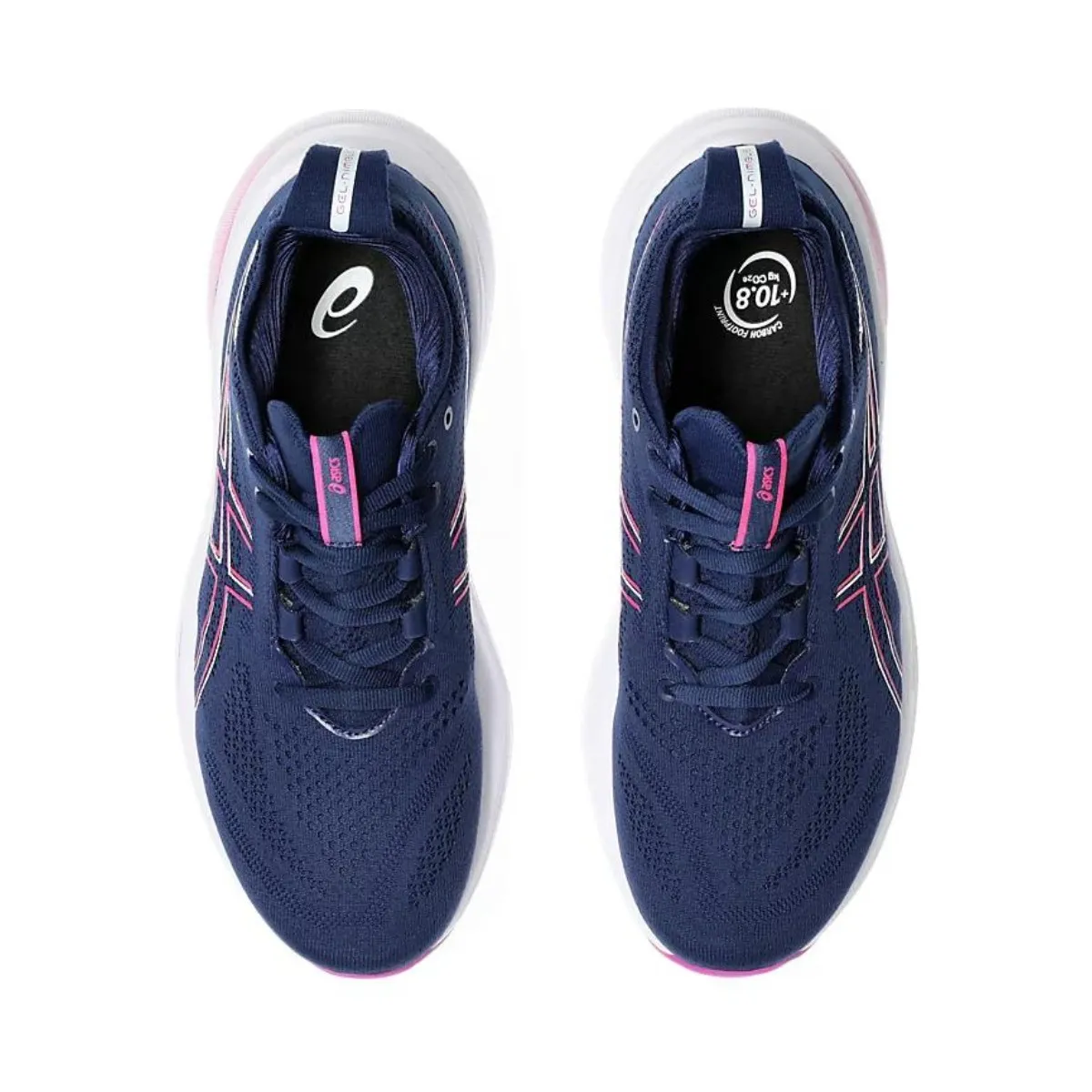 Asics Women's Gel-Nimbus 26 Navy Blue Pink AW24 Running Shoes