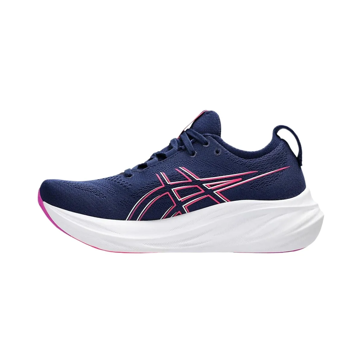 Asics Women's Gel-Nimbus 26 Navy Blue Pink AW24 Running Shoes