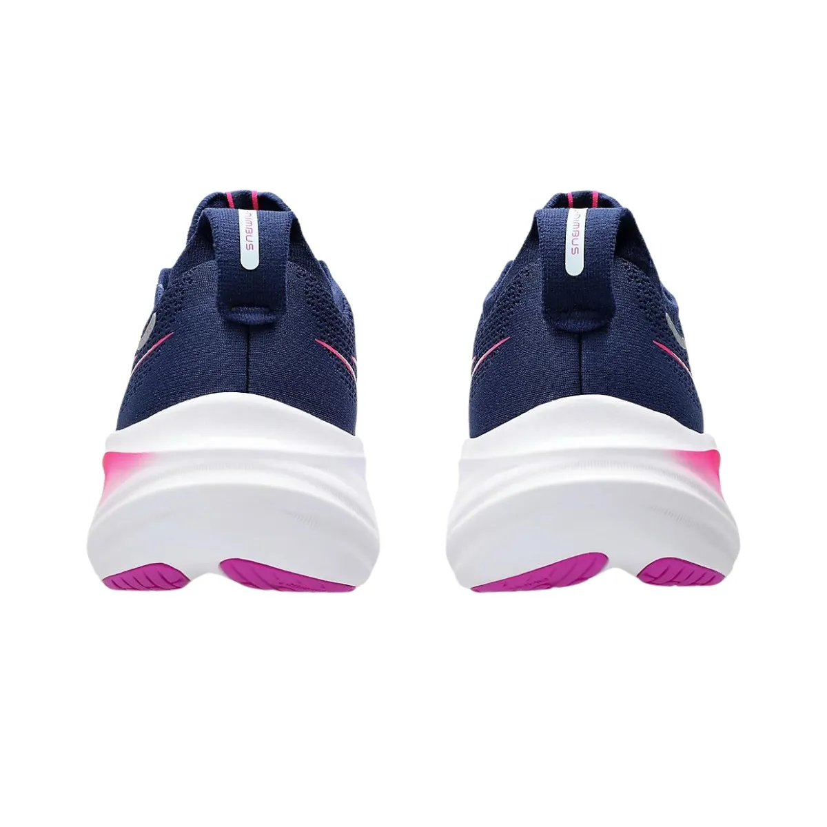 Asics Women's Gel-Nimbus 26 Navy Blue Pink AW24 Running Shoes