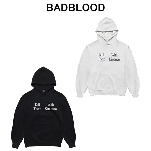 BADBLOOD | Street Style Long Sleeves Logo Hoodies & Sweatshirts - Google SEO: Street Style Long Sleeve Hoodies & Sweatshirts wit