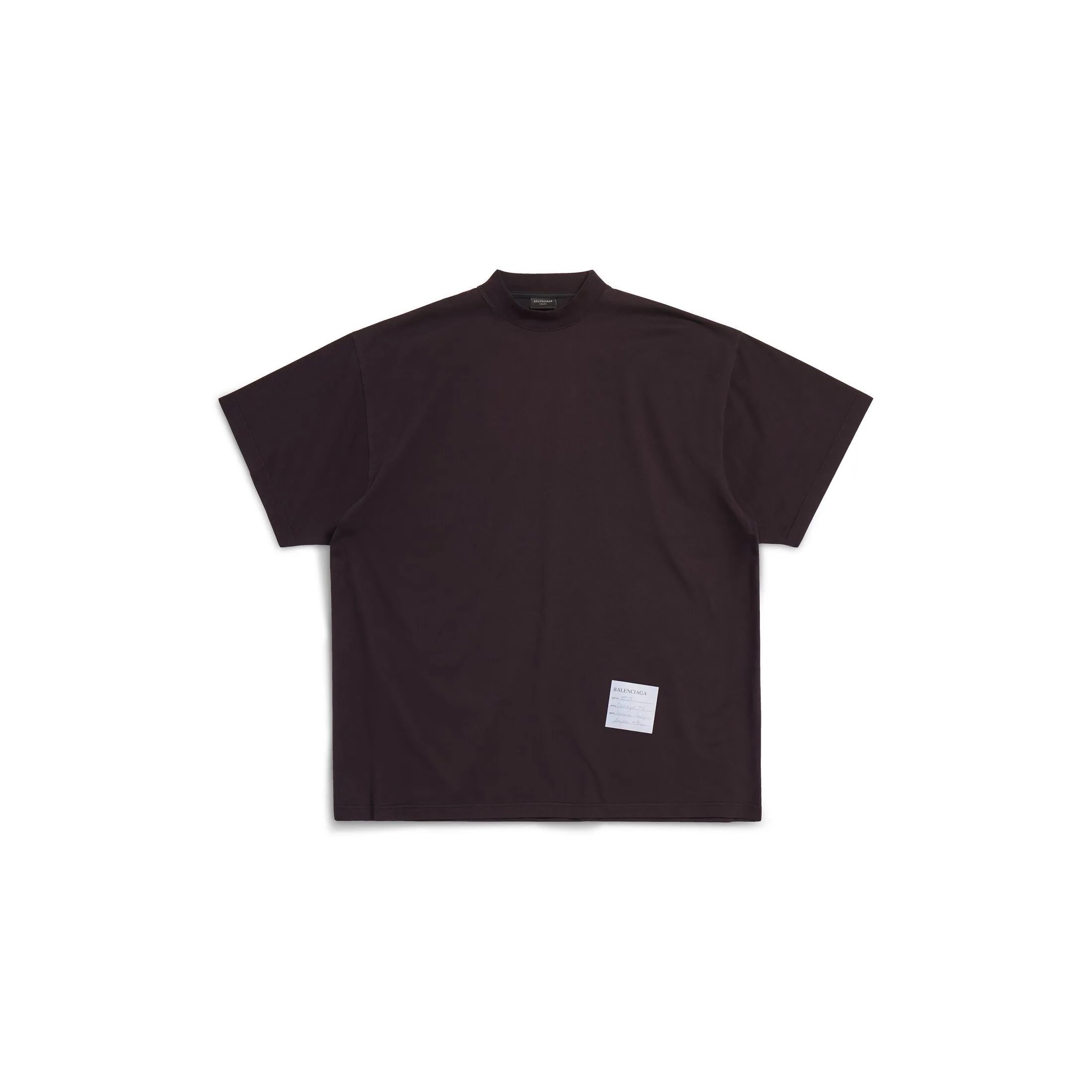 Balenciaga black oversized sample sticker t-shirt