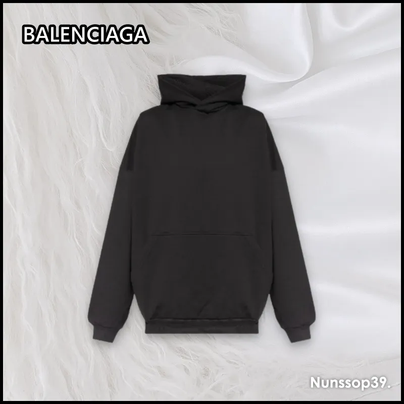 Balenciaga long sleeves cotton logo luxury glitter street style