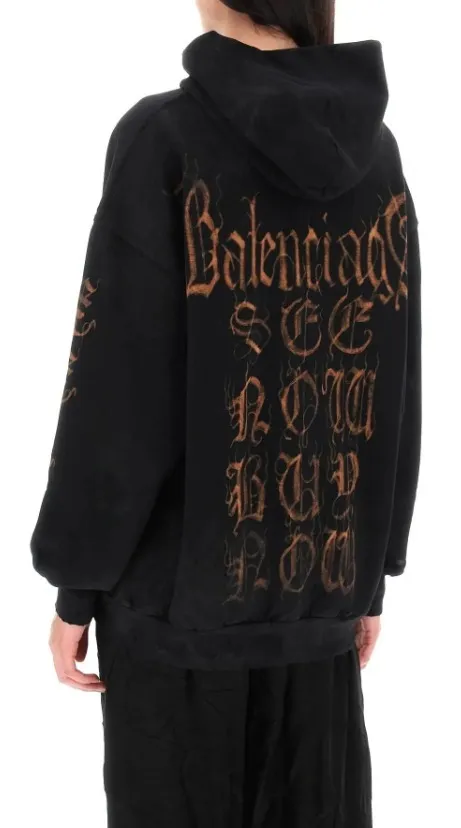 Balenciaga Street Style Long Sleeves Plain Cotton Medium Logo - Shop now!