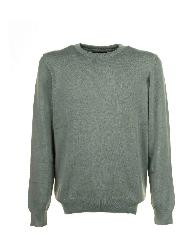 Barbour Green Crew Neck Sweater