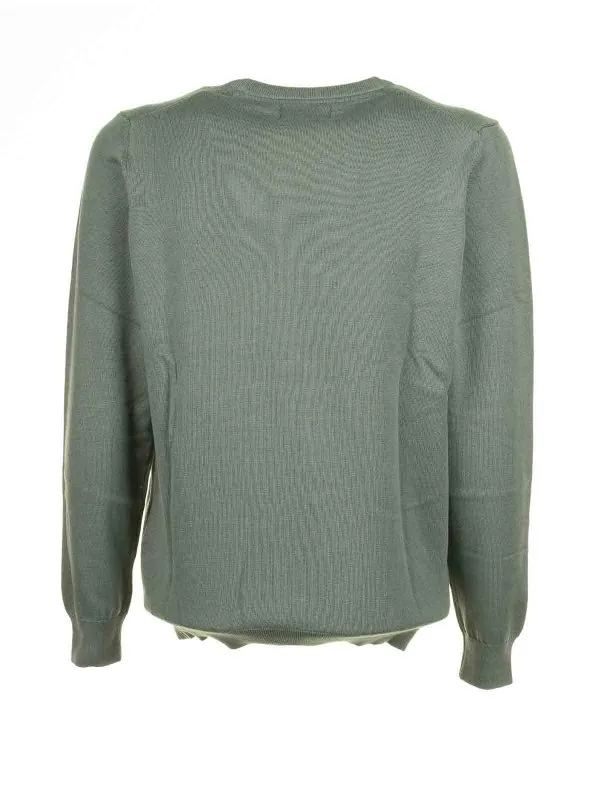 Barbour Green Crew Neck Sweater