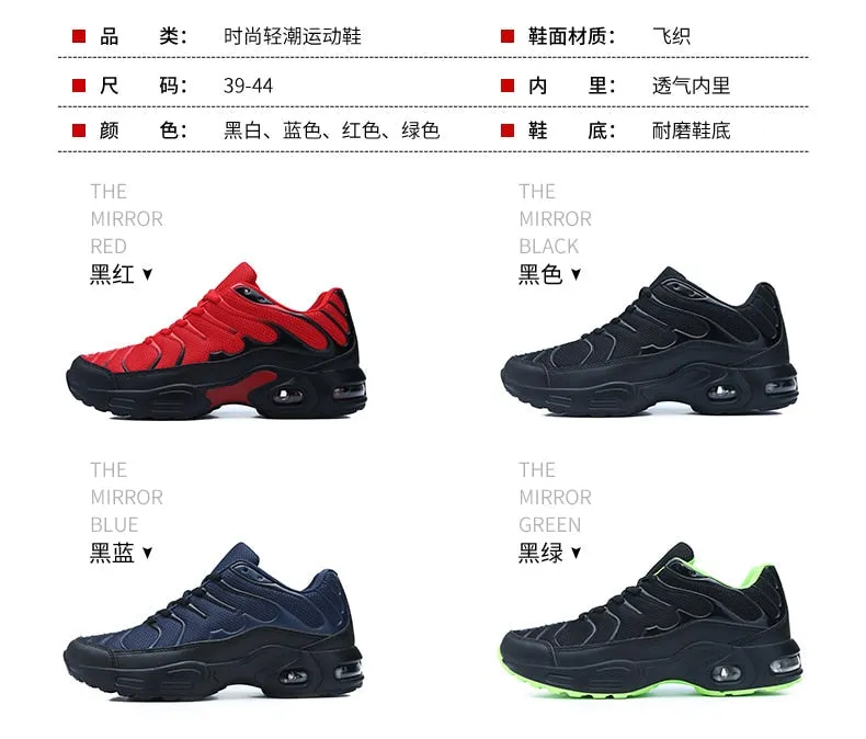 Black Lace-Up Running Shoes for Men in Synthetic Leather with Breathable Design