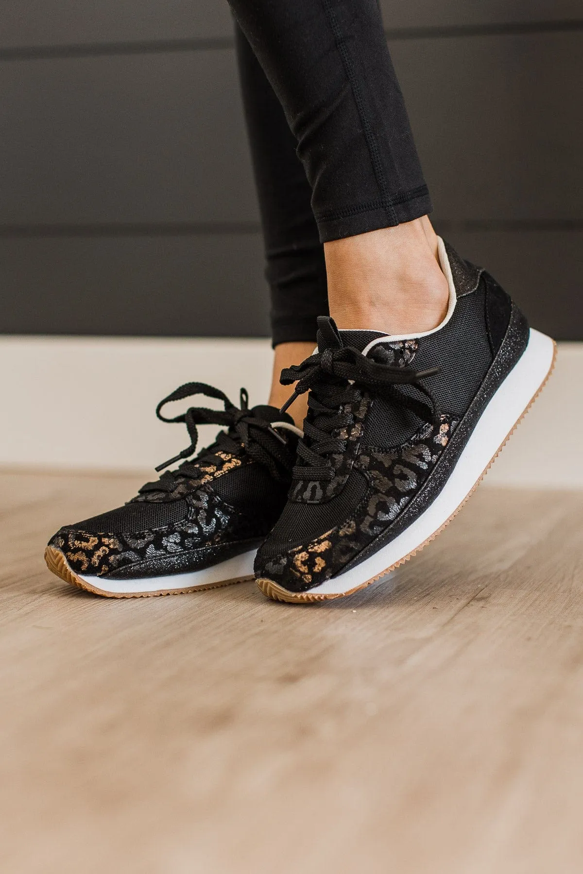 Black Leopard Very G Runner 2 Sneakers