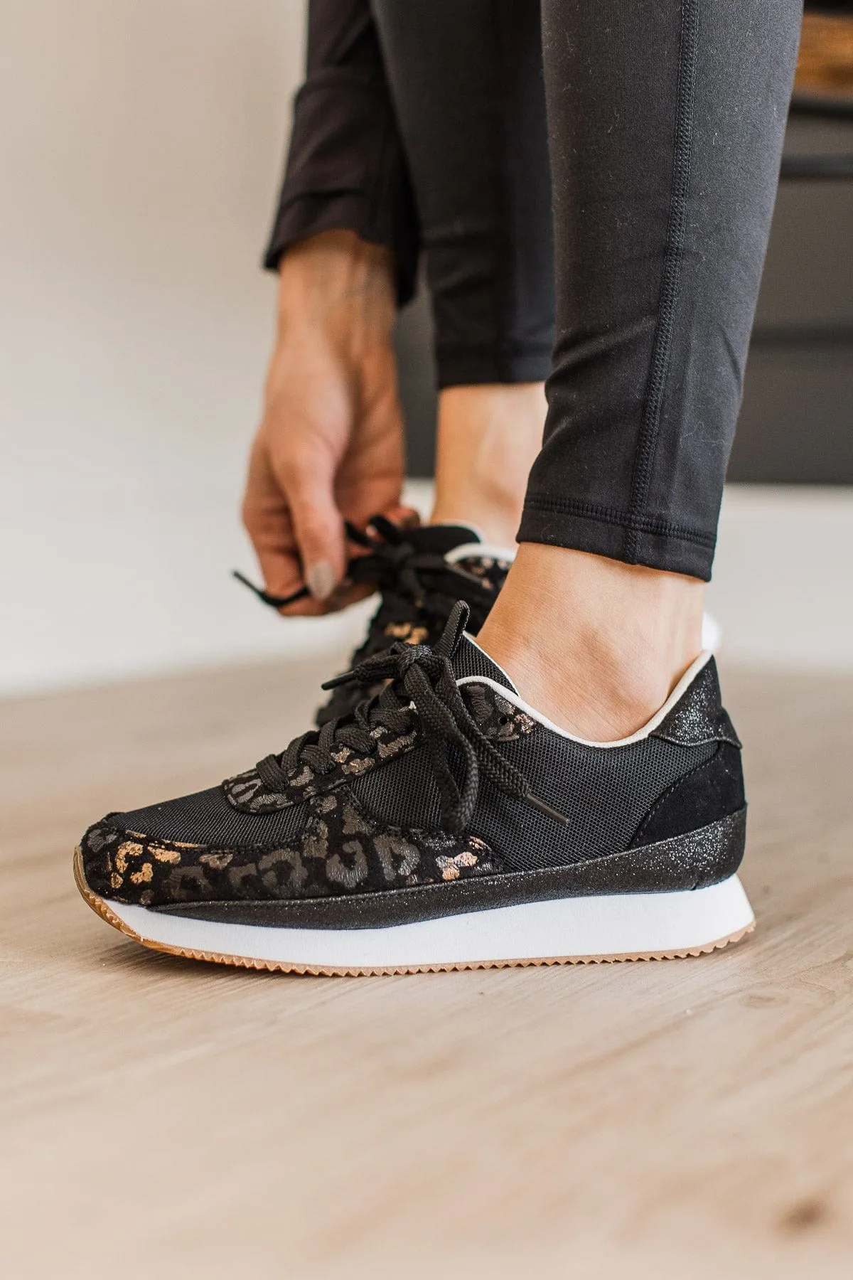 Black Leopard Very G Runner 2 Sneakers