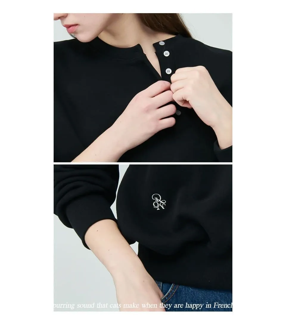 Black Long Sleeve Shirt with Medium Logo - Stylish Streetwear