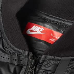 Black Nike Tech Fleece Aeroloft Bomber Jacket