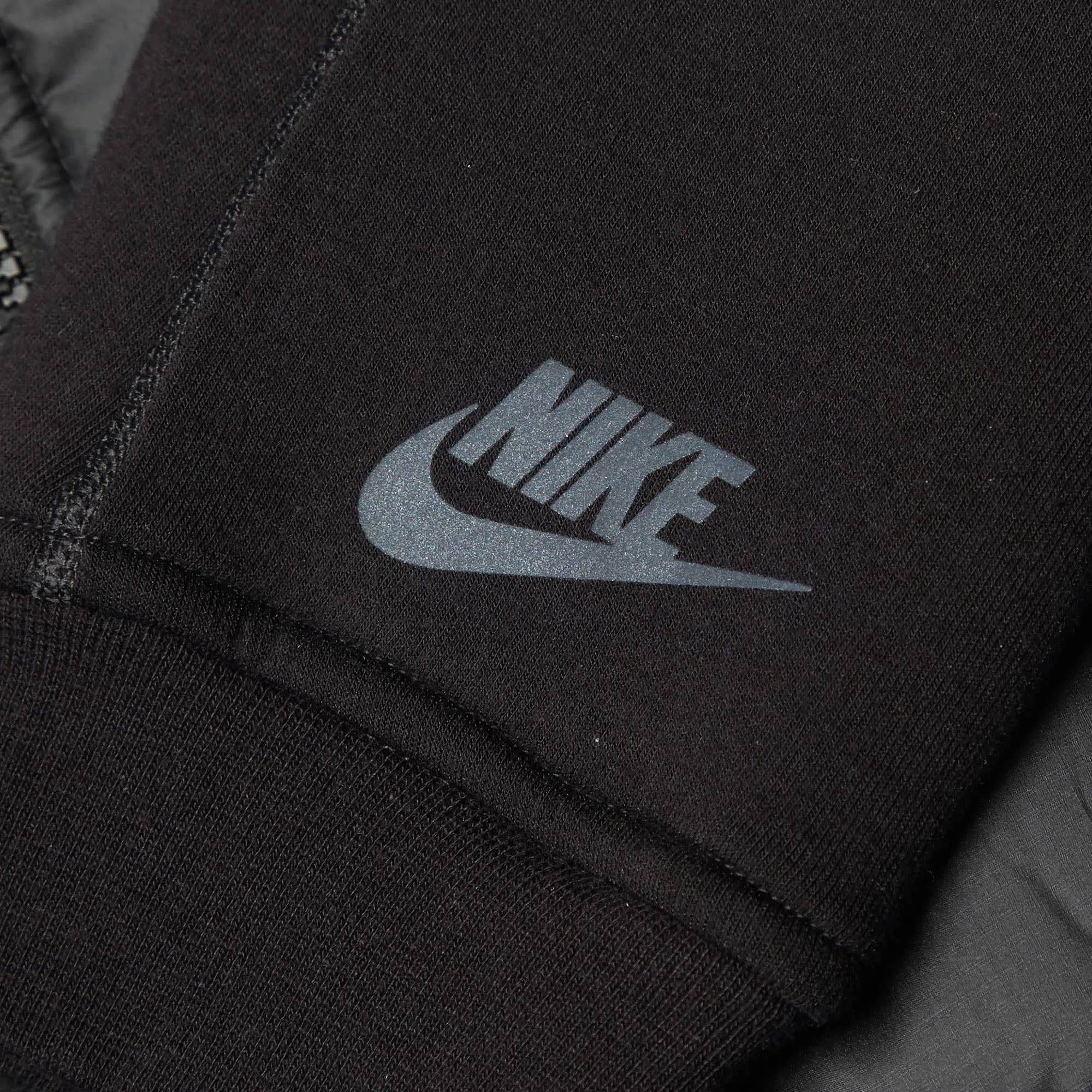 Black Nike Tech Fleece Aeroloft Bomber Jacket