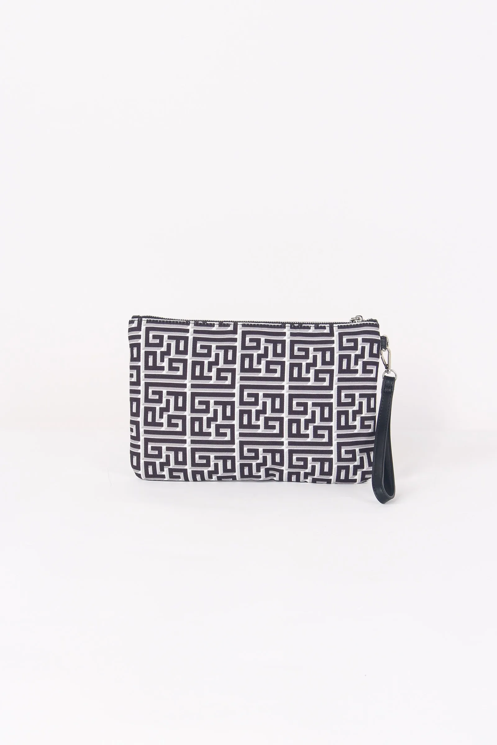 Black Printed Canvas Bag