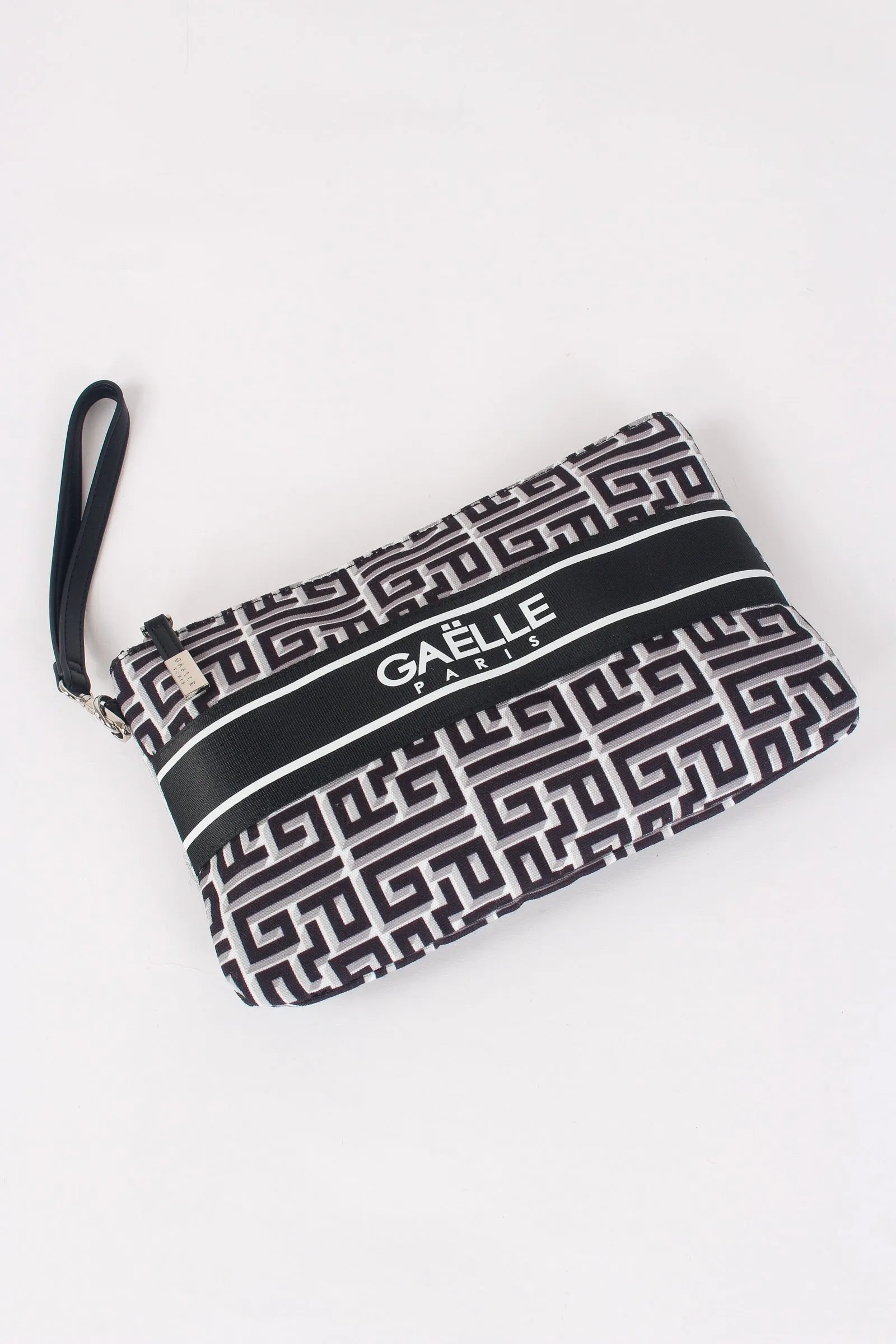 Black Printed Canvas Bag