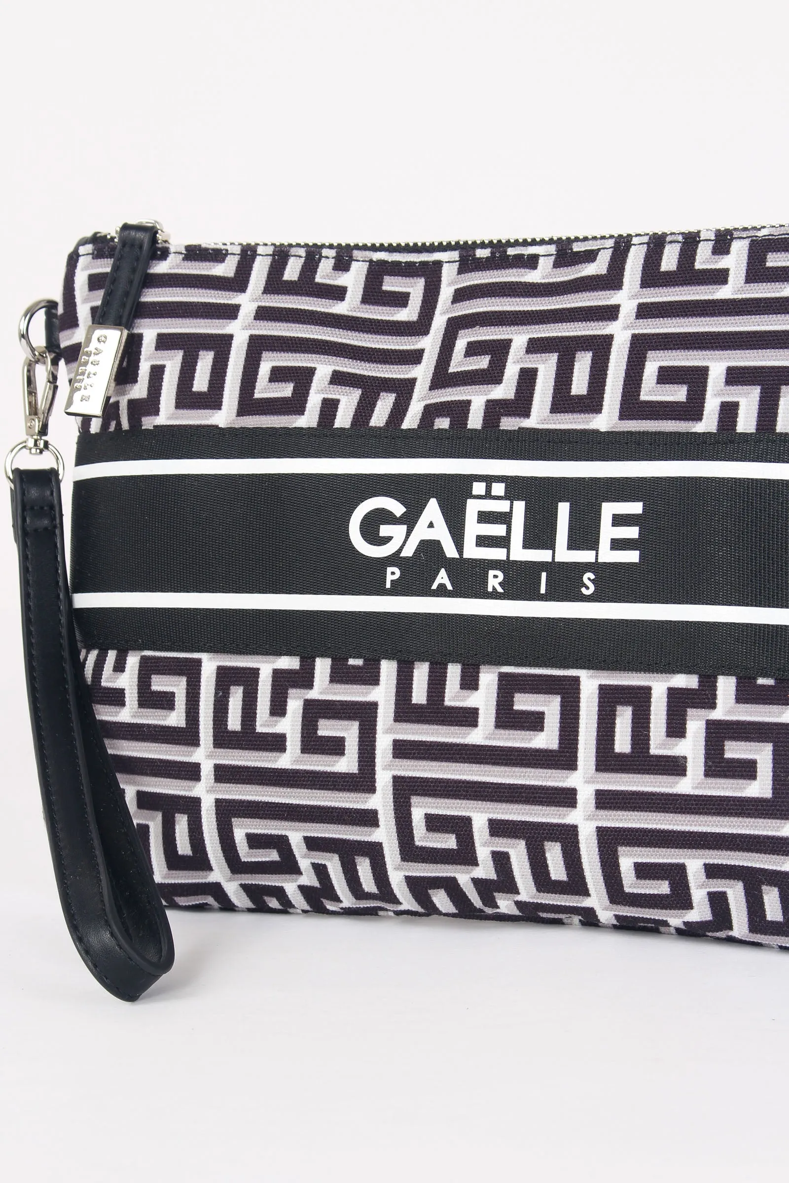 Black Printed Canvas Bag